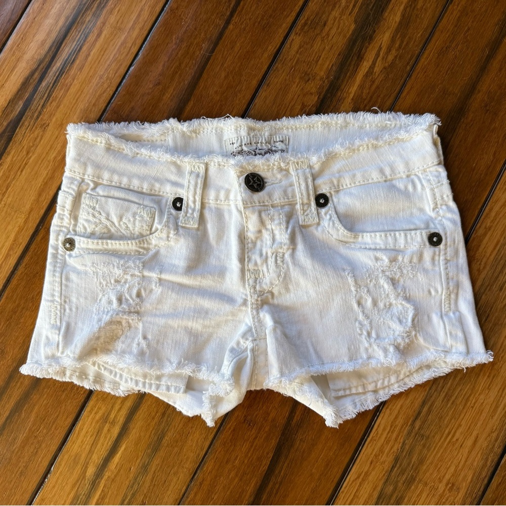 Big Star Liv White Jean Shorts